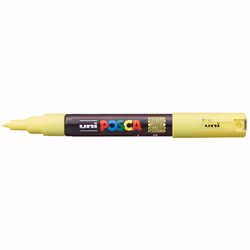 POSCA PC-1MC Jaune soleil, Jaune, Multicolore, Sunshine yellow, 1 couleurs, Extra-fin, Encre à base d'eau