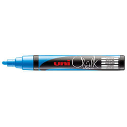 Uni-Ball PWE-5M marqueur à craie liquie Ciseau Bleu 1 pièce(s)