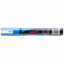 Uni-Ball PWE-5M marqueur à craie liquie Ciseau Bleu 1 pièce(s)