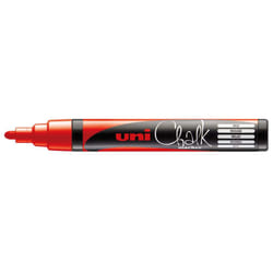 Uni-Ball PWE-5M marqueur à craie liquie Ciseau Rouge 1 pièce(s)