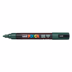 POSCA PC-5M Vert anglais, Vert, Multicolore, English Green, 1 couleurs, Moyen, Encre à base d'eau