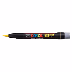 POSCA PCF-350 Jaune, Jaune, Noir, Jaune, 1 couleurs, Encre à base d'eau, Pointe du marqueur, Rond