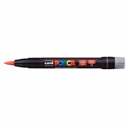 POSCA PCF-350 Rouge, Rouge, Blanc, Noir, Rouge, 1 couleurs, Encre à base d'eau, Pointe du marqueur, Rond