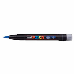 POSCA PCF-350 Bleu, Bleu, Noir, Bleu, 1 couleurs, Encre à base d'eau, Pointe du marqueur, Rond