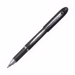 Uni-Ball Jetstream SX-210, Stylo à bille, Noir, Chrome, Noir, Plastique, Caoutchouc, Acier inoxydable, 1 mm, 0,45 mm