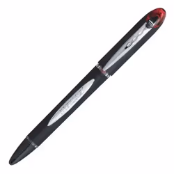 Uni-Ball Jetstream SX-210, Noir, Chrome, Rouge, Rouge, Plastique, Caoutchouc, Acier inoxydable, 1 mm, 0,45 mm