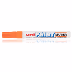 Uni-Ball PX-20, Orange, Orange, Blanc, Moyen, Pointe ogive, 2,2 mm, 2,8 mm