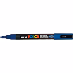 POSCA PC-3M, Bleu, Multicolore, 1 couleurs, Fin, Rond, 0,9 mm