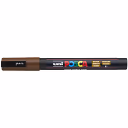POSCA PC-3M Brun, Marron, Multicolore, 1 couleurs, Fin, Encre à base d'eau, Pointe ogive