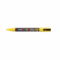 POSCA PC-3M, Jaune, Multicolore, 1 couleurs, Fin, Rond, 0,9 mm
