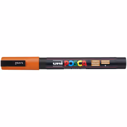 Uni-Ball POSCA, 1 pièce(s), Orange, Pointe ogive, Rond, Fin, 0,9 mm