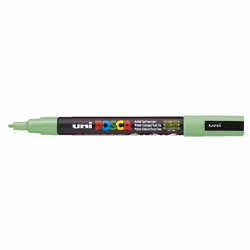 POSCA uni PC-3M, 1 pièce(s), Vert, Pointe ogive, Noir, Vert, Plastique, Polypropylène (PP), 0,9 mm