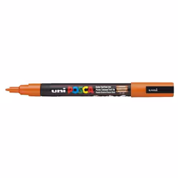 POSCA uni PC-3M, 1 pièce(s), Orange, Pointe ogive, Noir, Orange, Plastique, Polypropylène (PP), 0,9 mm