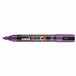 Uni-Ball uni POSCA PC-5M, 1 pièce(s), Violet, Pointe ogive, Noir, Violet, Moyen, 1,8 mm