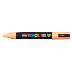 POSCA PC-5M Orange clair, Orange clair, Multicolore, 1 couleurs, Moyen, Encre à base d'eau, Pointe ogive