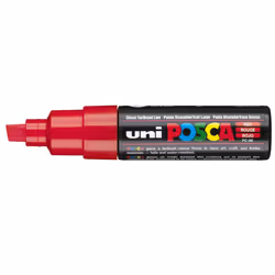 Uni-Ball PC-8K, Rouge, Multicolore, 1 couleurs, Bold, Pointe biseautée, Rond