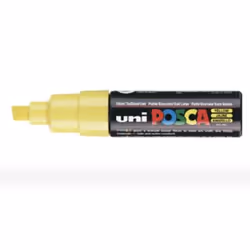 POSCA PC8K J, 1 pièce(s), Jaune, Noir, Rond, 8 mm, Encre à base d'eau