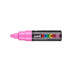 POSCA uni PC-8K, 1 pièce(s), Rose, Pointe biseautée, Noir, Rose, 8 mm, Encre à base d'eau
