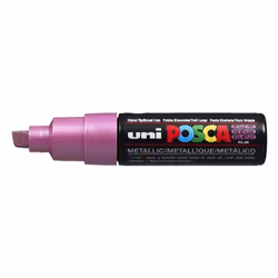 POSCA uni PC-8K, 1 pièce(s), Rose, Pointe biseautée, Noir, Rose, 8 mm, Encre à base d'eau