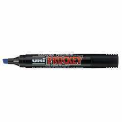 Uni-Ball Prockey PM-126, Bleu, Pointe fine, Noir, Plastique, 5,7 mm, Tissu, Verre, Métal, Papier, Plastique, pierre, Bois