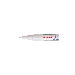 Marqueur permanent - UNIBALL - PAINT PX-203 - Pointe ultra fine - Résistant à leau - Blanc