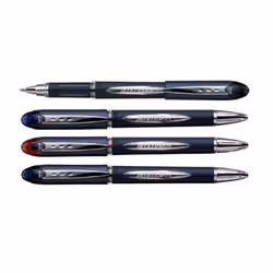 Uni-Ball Jetstream SX-217, Noir, Bleu, Chrome, Noir, Plastique, Caoutchouc, Acier inoxydable, 0,7 mm