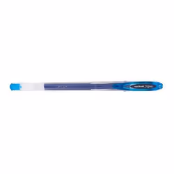 Uni-Ball UM-120, Stylos à encre gel avec bouchon, Bleu clair, Bleu, Transparent, Plastique, Rond, Plastique