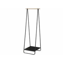 Yamazaki - Portant en métal et bois - H140 cm - Noir