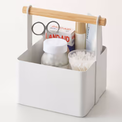 Yamazaki 2313, Compartiment de rangement, Blanc, Bois, Carré, Acier, Bois, Monochromatique, Intérieure