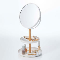 Yamazaki Tosca miroir de maquillage Autonome Rond Blanc