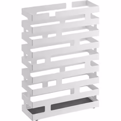 Porte parapluie - Design - Brique - Blanc - Acier - 43 cm de hauteur