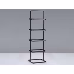 Yamazaki Home Étagère à Chaussures de 5 Niveaux de Chaussures Porte-Chaussures noir 220 x 770 x 145 cm