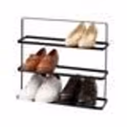 Yamazaki Home Étagère à Chaussures de 3 Niveaux de Chaussures Porte-Chaussures noir 500 x 460 x 140 cm