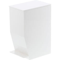Poubelle de Salle de Bain à Pédale Blanche Design Slim 0000000