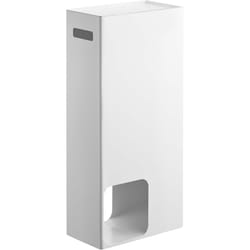 Yamazaki - Tour de rangement pour papier toilette - L23 cm - Blanc