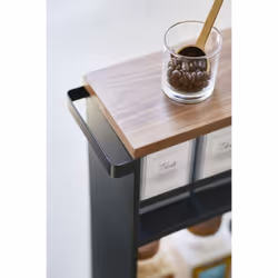 Yamazaki 3628 étagère et rangement pour salle de bain Noir Acier, Bois - Vue supplémentaire 8