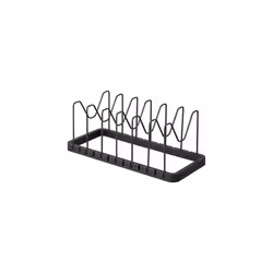 Yamazaki - Rangement poêles et couvercles extensible en acier - Noir