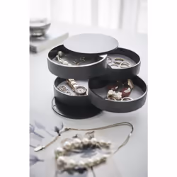 Yamazaki 4069 coffret à bijoux, pochette et boîte de rangement Feutrine, Résine - Vue supplémentaire 6