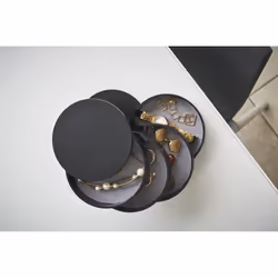 Yamazaki 4069 coffret à bijoux, pochette et boîte de rangement Feutrine, Résine - Vue supplémentaire 7