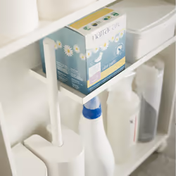 Yamazaki 4306 étagère et rangement pour salle de bain Blanc Acier, Bois - Vue supplémentaire 4