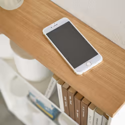 Yamazaki 4306 étagère et rangement pour salle de bain Blanc Acier, Bois - Vue supplémentaire 6