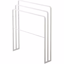 Yamazaki - Porte serviettes à 4 barres - L70 cm - Blanc