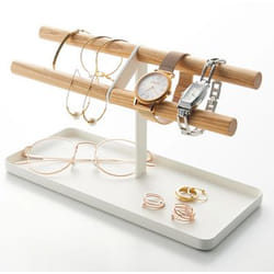 Yamazaki Schmuckhalter Tosca weiss Blanc, Bois