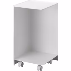 Yamazaki - Porte-papier toilette avec roulettes H43 cm - TOWER - Blanc