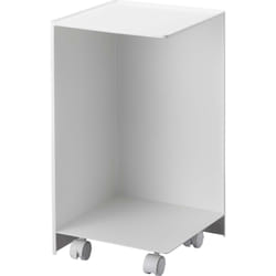 Yamazaki - Porte-papier toilette avec roulettes H43 cm - TOWER - Blanc