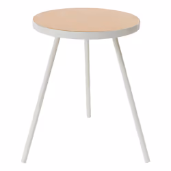 Yamazaki 5558, Table emboîtée, Forme arrondie, 3 pieds, Bois