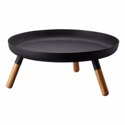 Yamazaki 5565, Rond, Acier, Bois, Blanc, Bois, 3 pieds, 320 mm, 320 mm