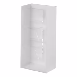 Yamazaki Trousse de maquillage, Blanc, Dessus de table, Synthétique ABS, Polycarbonate, Monochromatique, 120 mm, 77 mm