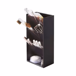 Yamazaki - Tour de rangement maquillage - H25 cm - Noir