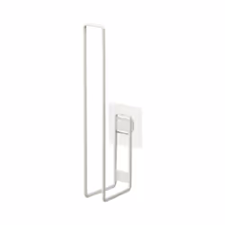 Yamazaki - Porte papier toilettes avec ventouse - H25 cm - Blanc
